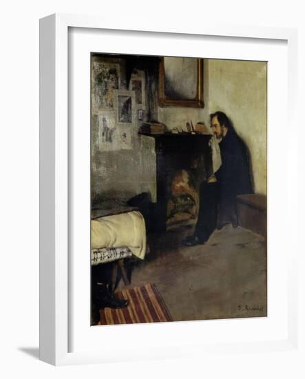 Erik Satie, Bohème-Santiago Rusiñol-Framed Giclee Print