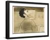 Erik Satie French Composer at the Piano-E. Renaudin-Framed Art Print