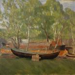 Boat on land-Erik Theodor Werenskiold-Giclee Print