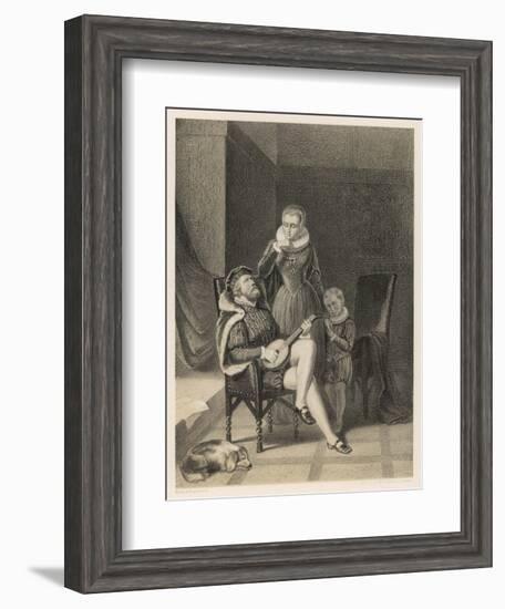 Erik XIV King of Sweden with His Mistress Catharina Mansdotter-N. Anderson-Framed Art Print