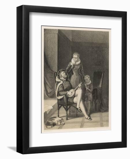 Erik XIV King of Sweden with His Mistress Catharina Mansdotter-N. Anderson-Framed Art Print