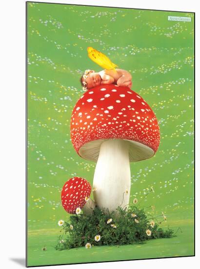 Erin as Toadstool-Anne Geddes-Mounted Art Print