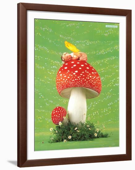 Erin as Toadstool-Anne Geddes-Framed Art Print