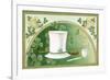 Erin Go Bragh Postcard with Top Hat-David Pollack-Framed Giclee Print