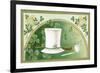 Erin Go Bragh Postcard with Top Hat-David Pollack-Framed Giclee Print