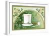 Erin Go Bragh Postcard with Top Hat-David Pollack-Framed Giclee Print