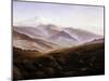 Erinnerungen an Das Riesengebirge, 1835-Caspar David Friedrich-Mounted Giclee Print