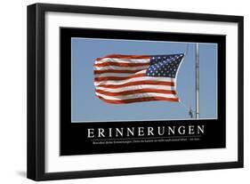 Erinnerungen: Motivationsposter Mit Inspirierendem Zitat-null-Framed Photographic Print