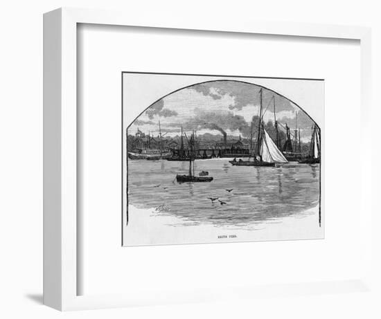 Erith, Kent, Seen from the Thames-null-Framed Art Print