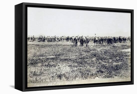 Eritrea, Ailet, the Second Cagni Brigade in Reconnaissance-null-Framed Stretched Canvas