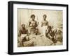 Eritrea, Eritrean Warriors with Spears, Bows and Shields, Circa 1880-null-Framed Giclee Print