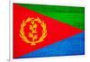 Eritrea Flag Design with Wood Patterning - Flags of the World Series-Philippe Hugonnard-Framed Art Print
