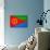 Eritrea Flag Design with Wood Patterning - Flags of the World Series-Philippe Hugonnard-Art Print displayed on a wall