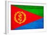 Eritrea Flag Design with Wood Patterning - Flags of the World Series-Philippe Hugonnard-Framed Art Print