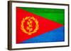 Eritrea Flag Design with Wood Patterning - Flags of the World Series-Philippe Hugonnard-Framed Art Print