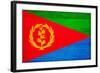 Eritrea Flag Design with Wood Patterning - Flags of the World Series-Philippe Hugonnard-Framed Art Print