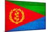 Eritrea Flag Design with Wood Patterning - Flags of the World Series-Philippe Hugonnard-Mounted Art Print