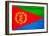 Eritrea Flag Design with Wood Patterning - Flags of the World Series-Philippe Hugonnard-Framed Art Print