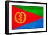 Eritrea Flag Design with Wood Patterning - Flags of the World Series-Philippe Hugonnard-Framed Art Print