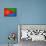 Eritrea Flag Design with Wood Patterning - Flags of the World Series-Philippe Hugonnard-Mounted Art Print displayed on a wall