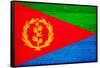 Eritrea Flag Design with Wood Patterning - Flags of the World Series-Philippe Hugonnard-Framed Stretched Canvas