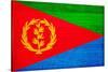 Eritrea Flag Design with Wood Patterning - Flags of the World Series-Philippe Hugonnard-Stretched Canvas