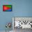 Eritrea Flag Design with Wood Patterning - Flags of the World Series-Philippe Hugonnard-Framed Stretched Canvas displayed on a wall