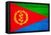 Eritrea Flag Design with Wood Patterning - Flags of the World Series-Philippe Hugonnard-Framed Stretched Canvas