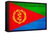 Eritrea Flag Design with Wood Patterning - Flags of the World Series-Philippe Hugonnard-Framed Stretched Canvas