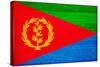 Eritrea Flag Design with Wood Patterning - Flags of the World Series-Philippe Hugonnard-Stretched Canvas