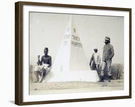 Eritrea, Fort Gazelle, Memorial Stone of Third Company of Fifth Battalion Africa-null-Framed Giclee Print