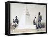 Eritrea, Fort Gazelle, Memorial Stone of Third Company of Fifth Battalion Africa-null-Framed Stretched Canvas