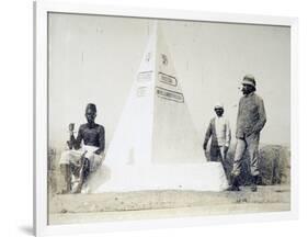 Eritrea, Fort Gazelle, Memorial Stone of Third Company of Fifth Battalion Africa-null-Framed Giclee Print