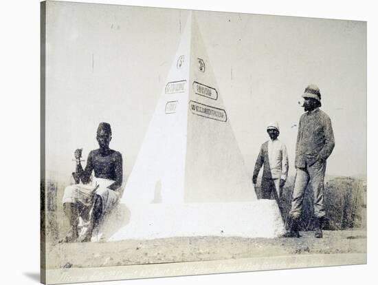 Eritrea, Fort Gazelle, Memorial Stone of Third Company of Fifth Battalion Africa-null-Stretched Canvas