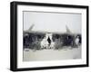 Eritrea, Italian Troops Command Encampment, Circa 1888-null-Framed Giclee Print