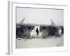 Eritrea, Italian Troops Command Encampment, Circa 1888-null-Framed Giclee Print