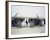 Eritrea, Italian Troops Command Encampment, Circa 1888-null-Framed Giclee Print