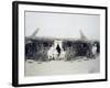 Eritrea, Italian Troops Command Encampment, Circa 1888-null-Framed Giclee Print