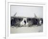 Eritrea, Italian Troops Command Encampment, Circa 1888-null-Framed Giclee Print