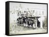 Eritrea, Massawa, Caffe Garibaldi, Italian Officers Meeting-null-Framed Stretched Canvas