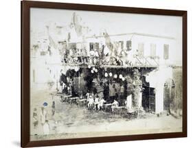 Eritrea, Massawa, Caffe Garibaldi, Italian Officers Meeting-null-Framed Giclee Print