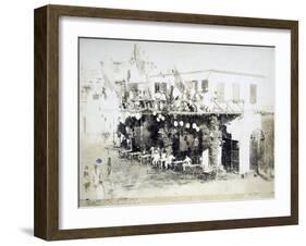 Eritrea, Massawa, Caffe Garibaldi, Italian Officers Meeting-null-Framed Giclee Print