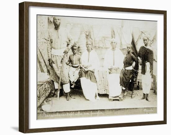 Eritrea, Otmulo, Chief Barambaras Kafel Photographed with His Family-null-Framed Giclee Print