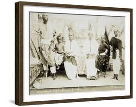 Eritrea, Otmulo, Chief Barambaras Kafel Photographed with His Family-null-Framed Giclee Print