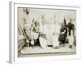 Eritrea, Otmulo, Chief Barambaras Kafel Photographed with His Family-null-Framed Giclee Print