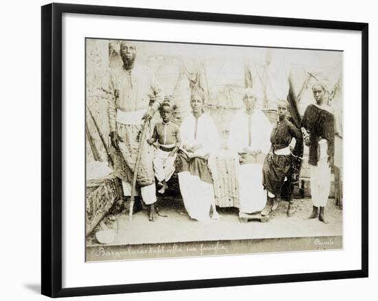 Eritrea, Otmulo, Chief Barambaras Kafel Photographed with His Family-null-Framed Giclee Print