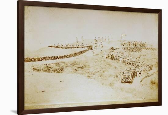 Eritrea, Saati, Poggio Ciuffo, Deployment of Assante Battery of Seventeenth Artillery Batallion-null-Framed Giclee Print