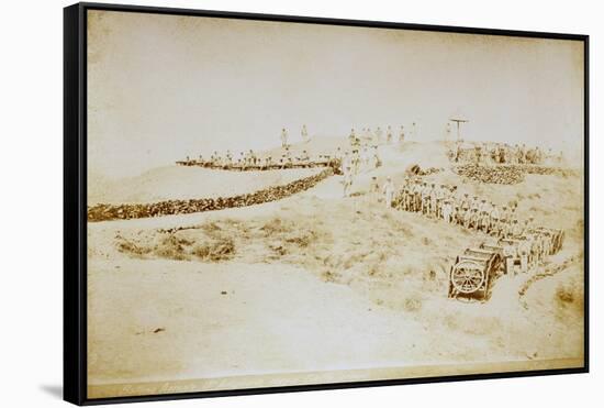 Eritrea, Saati, Poggio Ciuffo, Deployment of Assante Battery of Seventeenth Artillery Batallion-null-Framed Stretched Canvas