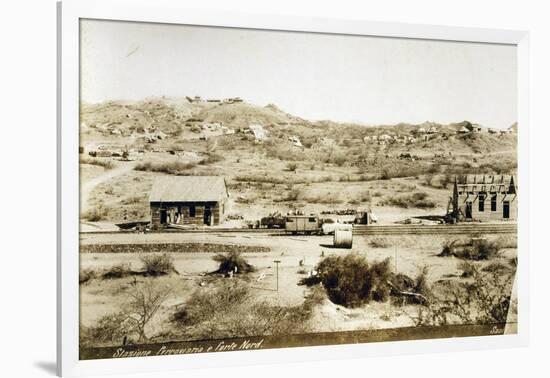 Eritrea, Saati, Railway Station and Fort North-null-Framed Giclee Print