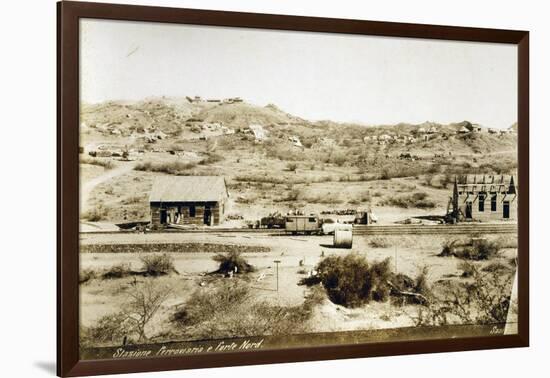 Eritrea, Saati, Railway Station and Fort North-null-Framed Giclee Print